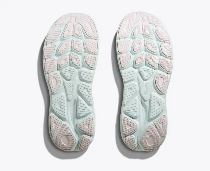Damen Schuhe Hoka Clifton 10 White/Cielo Blue