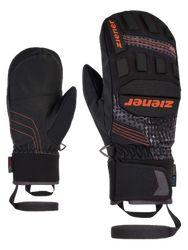 Rękawice Ziener Lauron AS PR Mitten Junior Glove Black Orange Pop Print - 2023/24