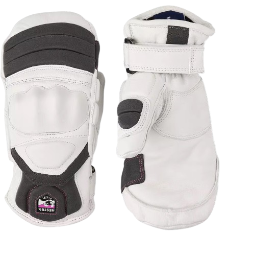 Rękawice Hestra Impact Racing Jr. Mitt White/Cerise - 2025/26