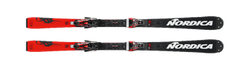 Skis Nordica Dobermann SL WC Dept Plate Black Red + Marker X-Comp 18 Black Flo Red - 2023/24
