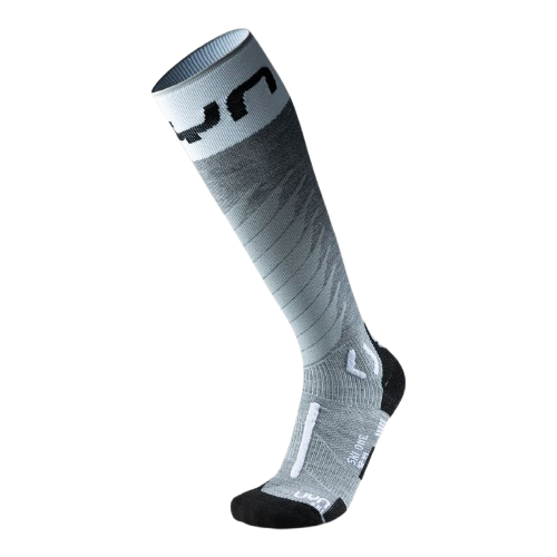 Skarpety narciarskie UYN Man Ski One Merino Socks Grey Melange/White - 2025/26
