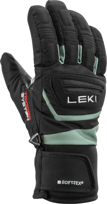 Rękawice LEKI Griffin 3D Junior Black/Dusty Green - 2025/26