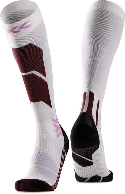 Skisocken X-Socks Ski Perform OTC WMN X WHITE/LAVENDER - 2025/26