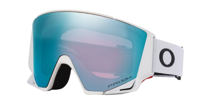 Gogle Oakley Flow Scape M Matte White/Prizm Snow Sapphire Iridium + Dodatkowa Szyba Prizm Snow Iced Iridium - 2025/26
