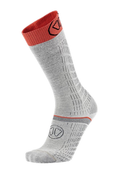 Skisocken Sidas Ski Merino Performance Light Grey/Coral - 2025/26
