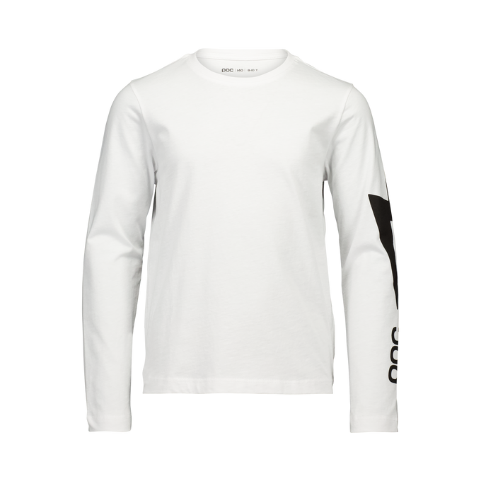 Koszulka POC L/S Tee Jr Blixten White - 2025/26