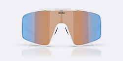Okulary BLIZ P001 Frame Matte White with N_O_N Coral/Orange Mirror Blue Lenses