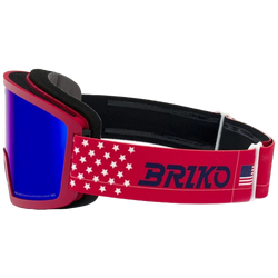 Gogle Briko Frostbite USA Matt Red/Tanganora Blue - 2025/26