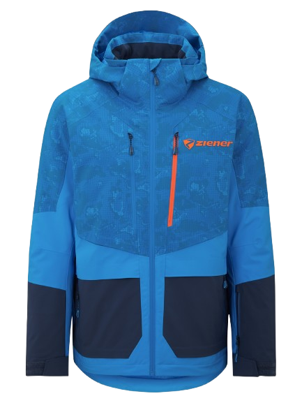 Skijacke Ziener Trivor Man Padded Blue Foggy Print Dark Navy - 2025/26