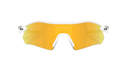 Sonnenbrill Oakley Radar Plate Polished White/Gold Frame/Prizm 24K Polarized Lenses