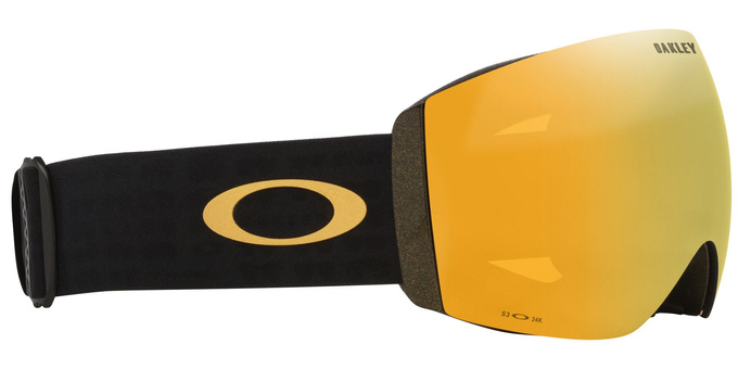 Gogle Oakley Flight Deck Pro M Mettalic Black Gold/Prizm 24K + Dodatkowa Szyba Prizm Snow Iced Iridium - 2025/26