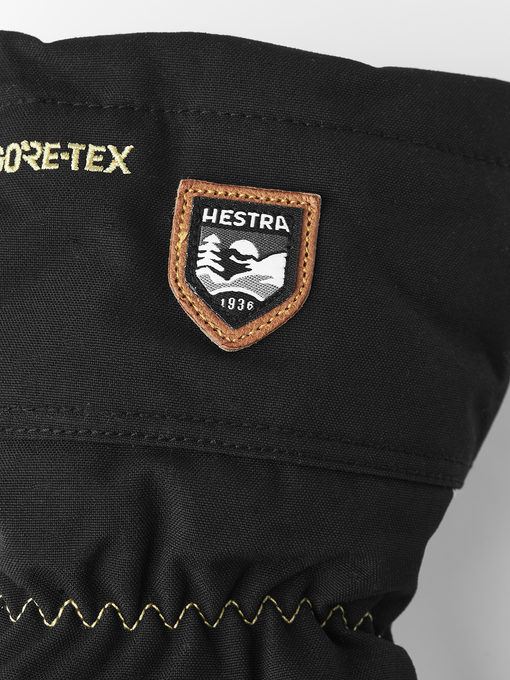 Gloves Hestra Army Leather Gore-Tex Mitt Black/Natural Grey - 2025/26