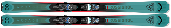 Skis Rossignol Arcade 88 Konect + Spx 12 Konect GW B90 Blue Steel - 2025/26