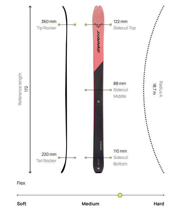 Narty Dynafit Blacklight 88 FI 70 Fluo Coral - 2025/26