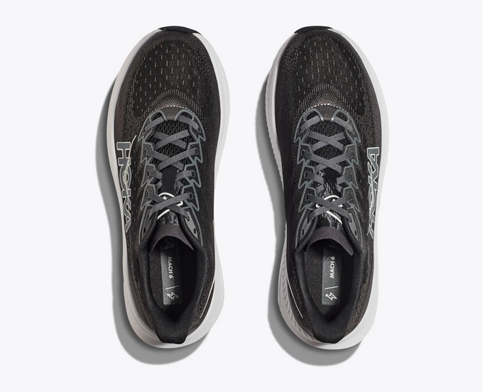 Men shoes Hoka Mach 6 Black/White