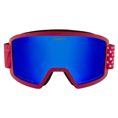 Gogle Briko Frostbite USA Matt Red/Tanganora Blue - 2025/26