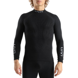 Thermounterwäsche UYN Man Elevatyon Biomorph UW Shirt Long SL Turtle New Neck Black - 2025/26