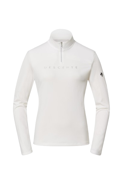 Rollkragen Descente Chest Logo T-Neck Super White - 2025/26