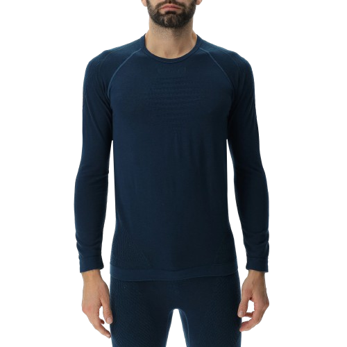 Koszulka termoaktywna UYN Man Evolutyon Biotech UW Shirt Long SL Blue Poseidon - 2024/25