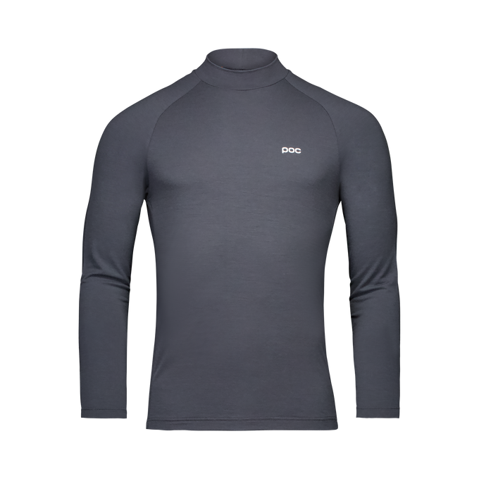 Thermoaktive Unterwäsche POC M's Layer Merino Mock Neck Jersey Sylvanite Grey