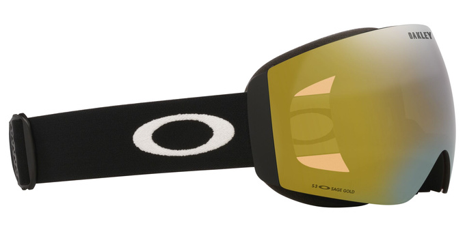 Gogle Oakley Flight Deck Pro M Matte Black/Prizm Sage Gold Iridium + Dodatkowa Szyba Prizm Snow Iced Iridium - 2025/26