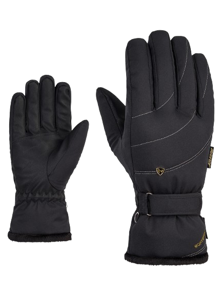 Handschuhe Ziener Kahli-z Pr Glove Lady Black Gold Art - 2025/26