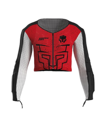 Koszulka z ochraniaczami Energiapura Maglia Racing Warrior Black-Red - 2025/26