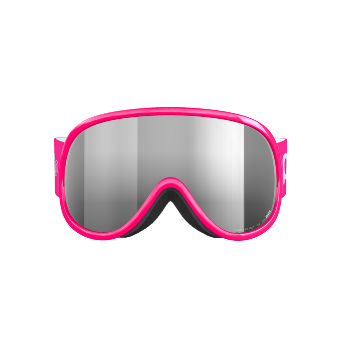 Goggles POC Pocito Retina Fluorescent Pink/Partly Sunny Silver - 2025/26