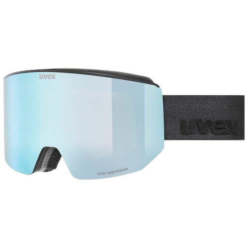 Gogle Uvex Lace ATTRACT FM Black Matt/Mirror Ice Blue + dodatkowa szyba - 2025/26
