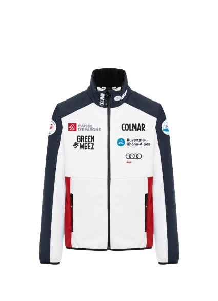 Męski Softshell Colmar Replica Softeshell Jacket White/Navy/Bright Red - 2025/26