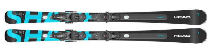 Ski HEAD V-Shape E-V8 + Protector PR 11 GW BR. 85 Matt Black - 2025/26