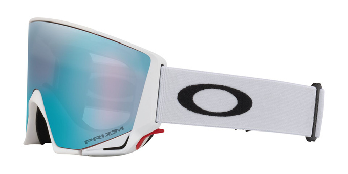 Gogle Oakley Flow Scape M Matte White/Prizm Snow Sapphire Iridium + Dodatkowa Szyba Prizm Snow Iced Iridium - 2025/26