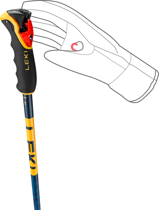Kije LEKI Spitfire Vario 3D Orange - 2025/26