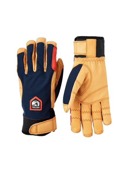 Rękawice Hestra Ergo Grip Active Navy/Natural Brown - 2025/26