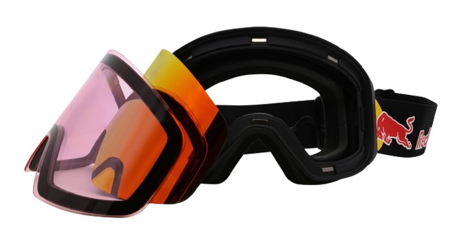 Gogle Red Bull Spect Jam Black/Orange With Red Mirror + dodatkowa szyba - 2025/26