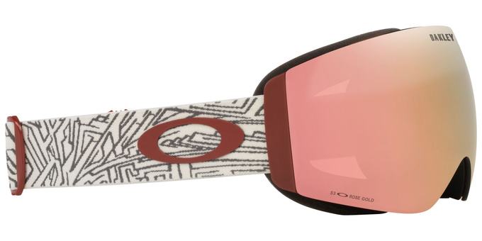Gogle Oakley Flight Deck Pro M Matte Black/Prizm Rose Gold Iridium + Dodatkowa Szyba Prizm Snow Black Iridium - 2025/26