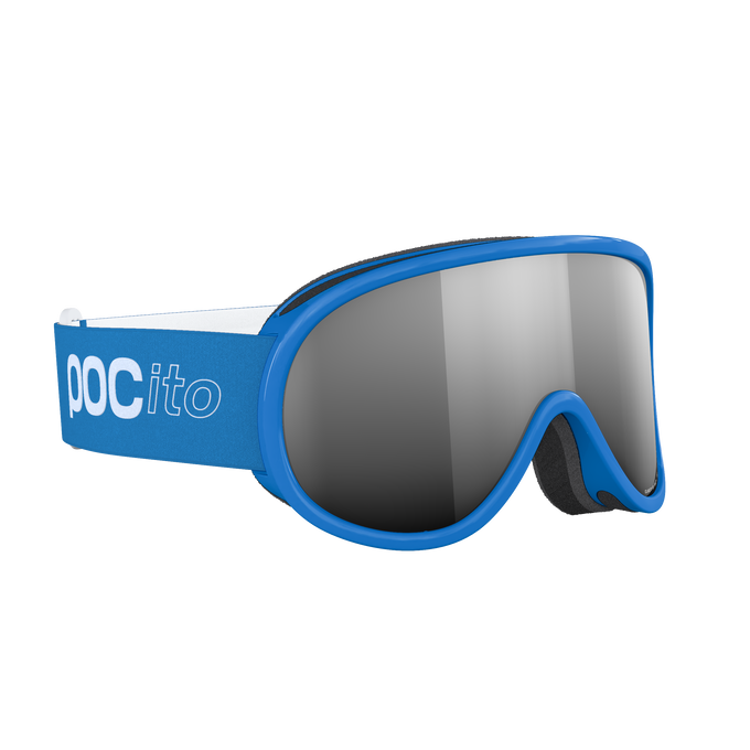 Goggles POC Pocito Retina Fluorescent Blue/Partly Sunny Silver - 2025/26