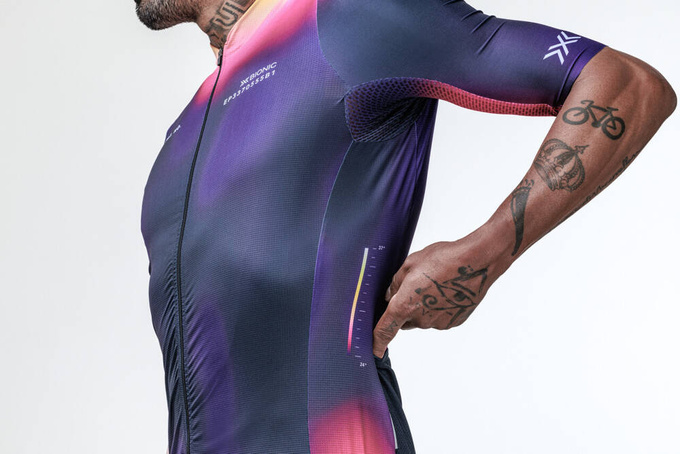 Koszulka rowerowa męska X-BIONIC Corefusion Aero Jersey SS HeatMap - 2024