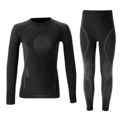 Odzież termoaktywna UYN Junior Visyon 2.0 Uw Set (Shirt Lg. sl./pants Long) Black - 2025/26