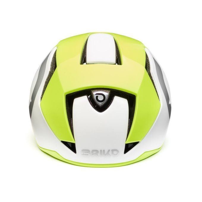 Kask rowerowy BRIKO Gass 2.0 White Yellow/Fluo Silver - 2021