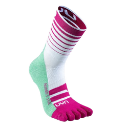 Skarpety trekkingowe UYN Woman Runner's Five Socks White/Fuchsia/Green