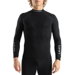 Koszulka termoaktywna UYN Man Elevatyon Biomorph UW Shirt Long SL Turtle New Neck Black - 2025/26