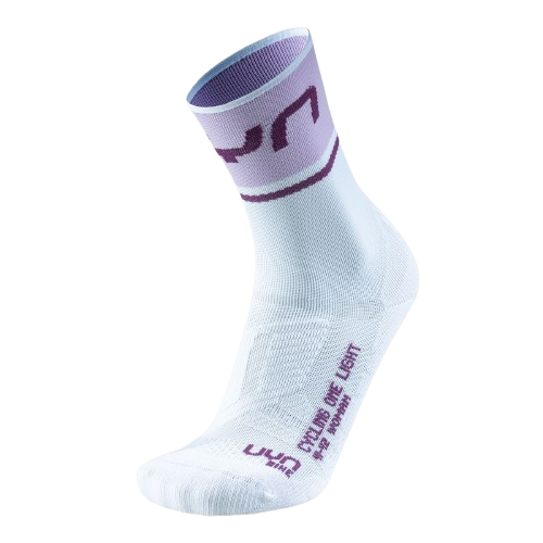 Skarpety trekkingowe UYN Woman Cycling One Light Socks White/Lilac