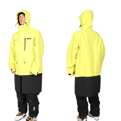 Płaszcz trenerski Level Race Rain Coat Yellow/Black - 2025/26