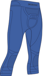 Kalesony X-bionic Energizer 4.0 Pants 3/4 Men Blossom Blue/Black - 2024/25