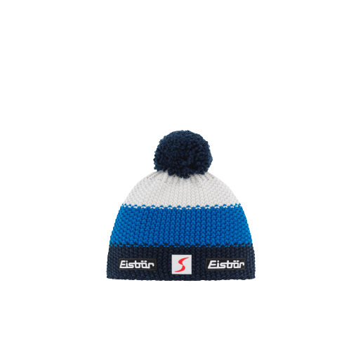 Czapka Eisbar Star Pompon SP Kids Night Mottled/Bugatti/White - 2023/24