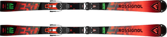 Skis Rossignol Hero Athlete SL PRO 128-149 R21 + NX 10 GW B73 Black Hot Red - 2025/26