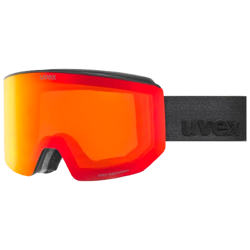 Gogle Uvex Lace ATTRACT FM Black Matt/Mirror Red + dodatkowa szyba - 2025/26