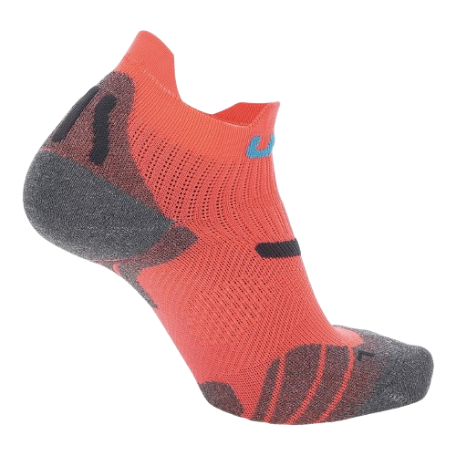 Skarpety trekkingowe UYN Woman Run 2in Socks Coral Fluo/Anthracite