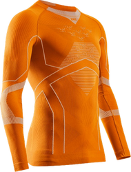 Thermounterwäsche X-bionic Energy Accumulator Light Shirt LS Blazing Orange/Arctic White - 2024/25